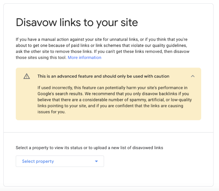 What is Disavow Links Tool?